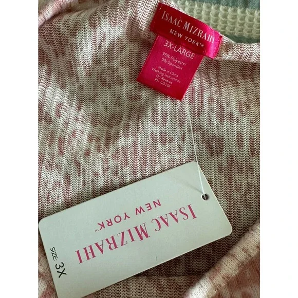 NEW NWT  3x Women's Lounge Ware / Sleep  Pink Leopard Print Isaac Mizrahi - Picture 4 of 5